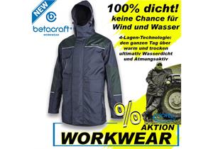 Betacraft ISO940 Parka Herrenjacke Schwarz Grösse 4XL