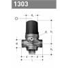 Druckreduzierventil 2 - 6 bar JRG mit Filter 5/4" DN32 mit 1 1/2" AG ohne Verschraubungen