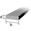 Flachstahl 40 x 4mm, Stahl S235JR (RSt37-2), warmgewalzt, roh