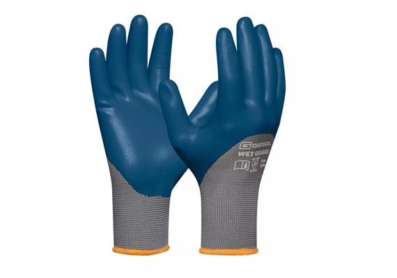 GEBOL Arbeitshandschuh Wet Guard blau 10 729513_10