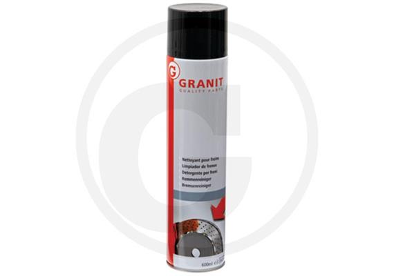 GRANIT Bremsreiniger Spray 600ml + VOC 1.30, zur Reinigung von Bremsen, Motor, Öl, Fett