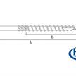 Holzbauschrauben HBS Senkkopf 90° Torx 40 8 x 280mm verzinkt mit Schaft und Schneidkerbe | Bild 2