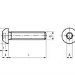 Linsenschrauben M3 x 25 TX 10 8.8 verzinkt Kopf Ø 5.7 H 1.65mm | Bild 2