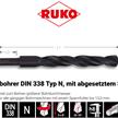 RUKO Spiralbohrer DIN 338 Typ N, HSS-R mit abgesetztem Schaft Ø 18 mm | Bild 2