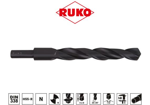 RUKO Spiralbohrer DIN 338 Typ N, HSS-R Ø 16.5mm