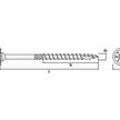 Tellerkopf-Holzbauschrauben TBS Torx 30 mit Schaft und Antrieb 6 x 100 TK 15.5mm | Bild 2