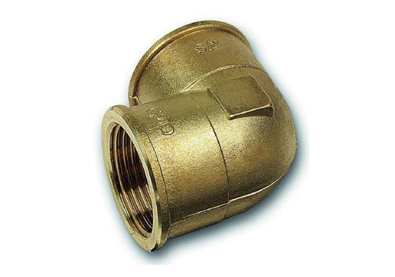 Winkel 90° Nr. 90 aus Siliziumbronze 1 1/2" egal mit Innengewinde